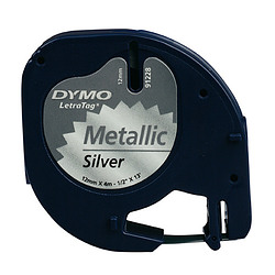 DYMO S0721730 ruban d'étiquette Noir sur fond métallique