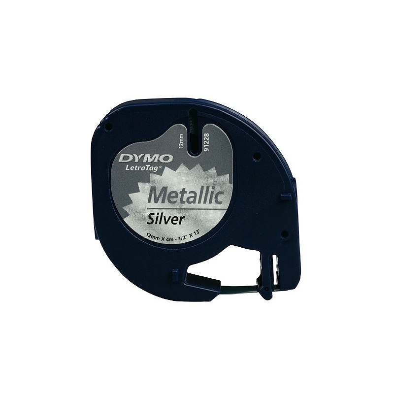 DYMO S0721730 ruban d'étiquette Noir sur fond métallique