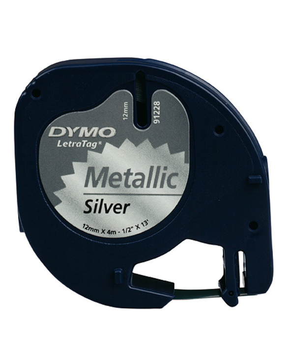 DYMO S0721730 ruban d'étiquette Noir sur fond métallique