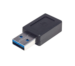 Manhattan 354714 changeur de genre de câble USB-A USB-C Noir