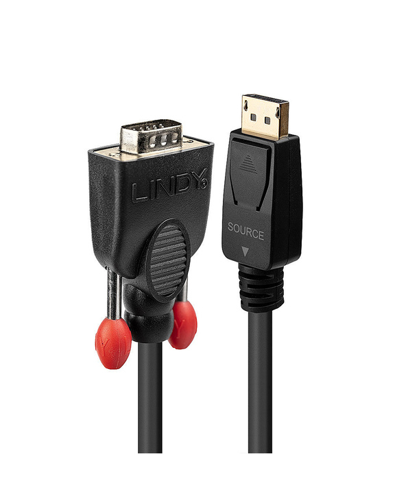 Lindy 41941 câble vidéo et adaptateur 1 m DisplayPort VGA (D-Sub) Noir Lindy 41941 câble vidéo et adaptateur 1 m DisplayPort VGA (D-Sub) Noir