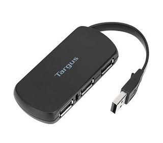 Targus ACH114EU hub & concentrateur USB 2.0 480 Mbit/s Noir