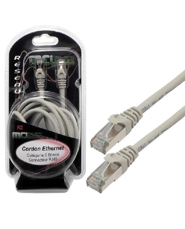 MCL FCC6BMZ-3M câble de réseau Gris Cat6 F/UTP (FTP)