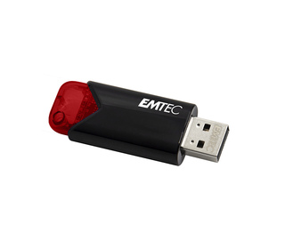 Emtec Click Easy lecteur USB flash 256 Go USB Type-A 3.2 Gen 1 (3.1 Gen 1) Noir, Rouge