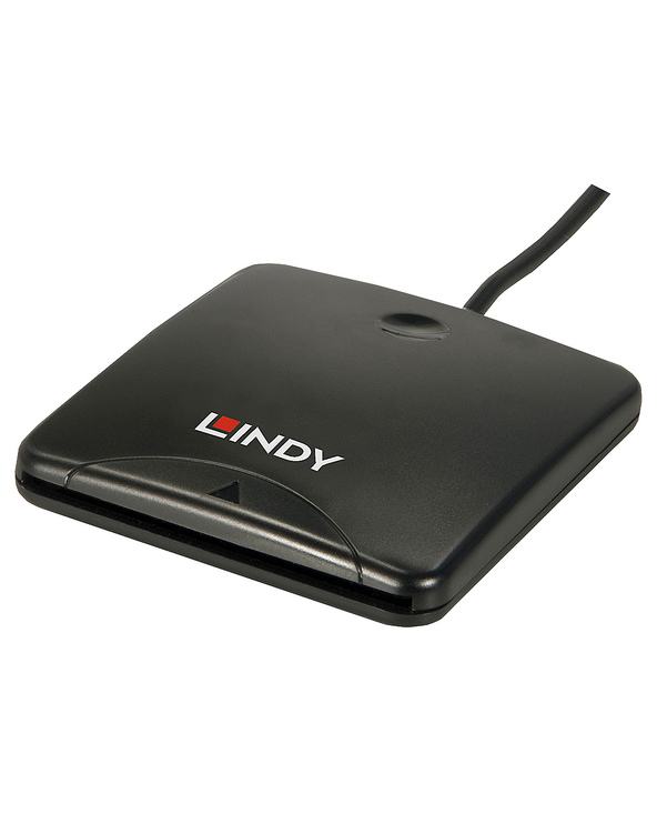 Lindy 42768 lecteur de carte magnétique Noir USB