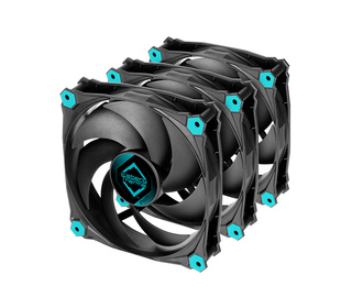 Iceberg Thermal IceGALE Silent PWM Boitier PC Ventilateur 12 cm Noir 3 pièce(s)