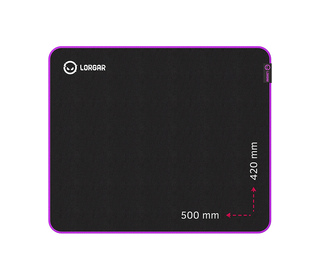 Lorgar Main 315 Tapis de souris de jeu Noir, Violet