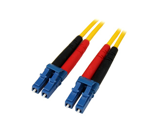 StarTech.com Câble Réseau Fibre Optique LC vers LC Mâle / Mâle - Duplex Monomode 9/125 LSZH - Jaune 1 m