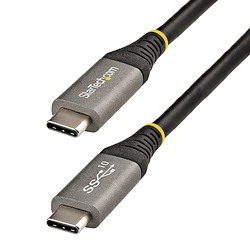 StarTech.com Câble USB C 10Gbps 1m - Certifié USB-IF - Câble USB 3.1/3.2 Gen 1 Type-C - Alimentation 100W (5A) Power Delivery, D