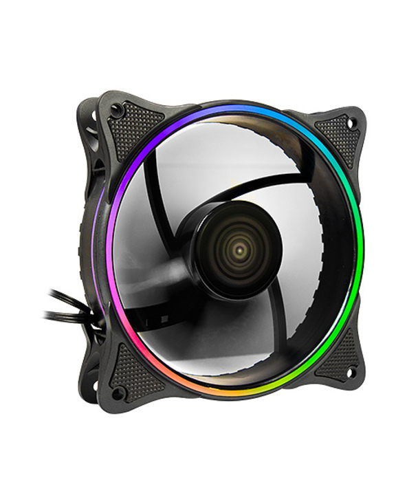 Inter-Tech 88885552 système de refroidissement d’ordinateur Boitier PC Ventilateur 12 cm Noir