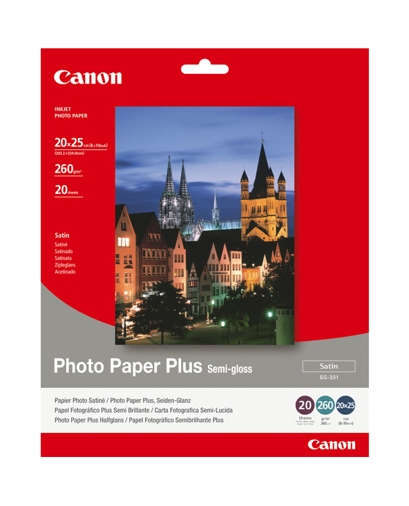 Canon Papier photo semi-brillant extra SG-201 8 × 10 po (20 × 25 cm) - 20 feuilles