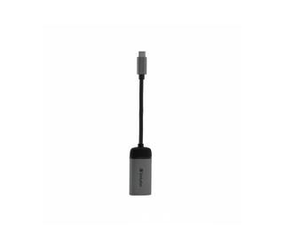 Verbatim 49143 câble vidéo et adaptateur 0,1 m USB Type-C HDMI Noir, Argent