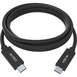 Vision TC 2MUSBC/BL câble USB 2 m USB 3.2 Gen 1 (3.1 Gen 1) USB C Noir