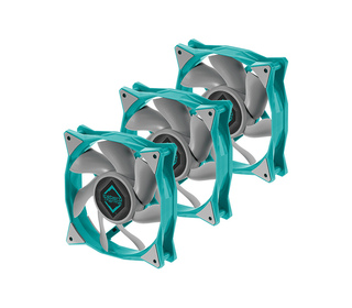 Iceberg Thermal IceGALE Xtra Boitier PC Ventilateur 12 cm Bleu 3 pièce(s)