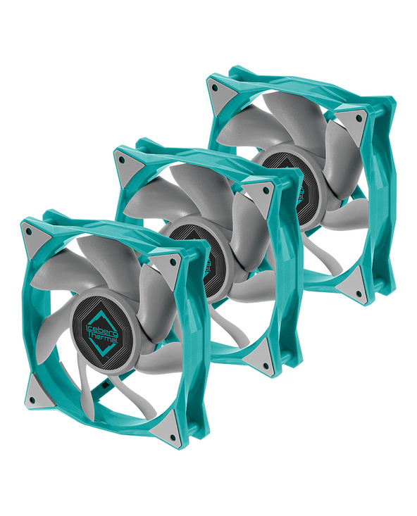 Iceberg Thermal IceGALE Xtra Boitier PC Ventilateur 12 cm Bleu 3 pièce(s)
