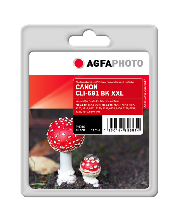 AgfaPhoto APCCLI581XXLBK cartouche d'encre 1 pièce(s) Compatible Photo noire
