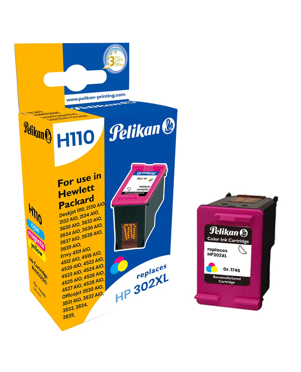 Pelikan 4950880 cartouche d'encre 1 pièce(s) Compatible Cyan, Magenta, Jaune