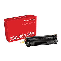 Everyday Toner Noir  de Xerox compatible avec HP 35A/ 36A/ 85A/ (CB435A/ CB436A/ CE285A/ CRG-125), Capacité standard