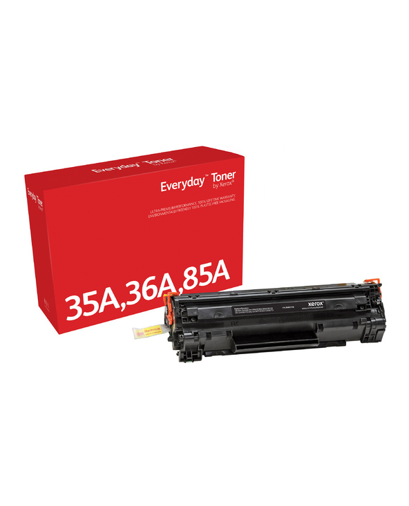 Everyday Toner Noir  de Xerox compatible avec HP 35A/ 36A/ 85A/ (CB435A/ CB436A/ CE285A/ CRG-125), Capacité standard