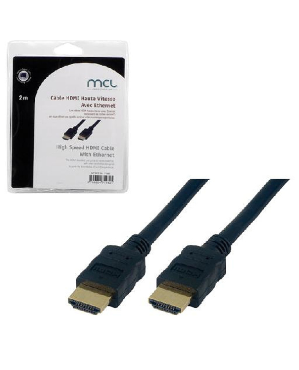MCL 2m HDMI-Ethernet câble HDMI HDMI Type A (Standard) Noir