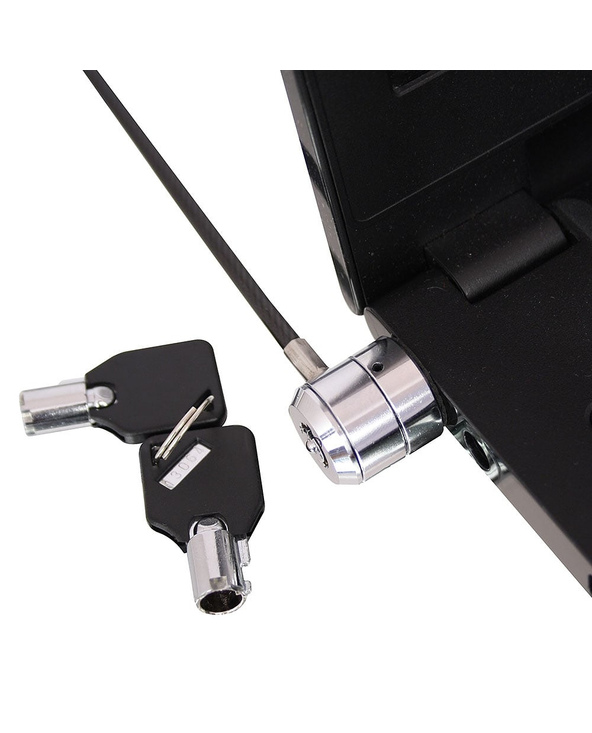 Lindy 20945 câble antivol Noir, Métallique 1,6 m