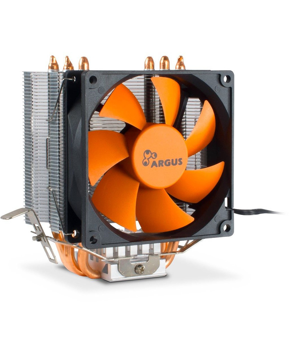 Inter-Tech Argus SU-200 Processeur Refroidisseur 9,2 cm Noir, Orange