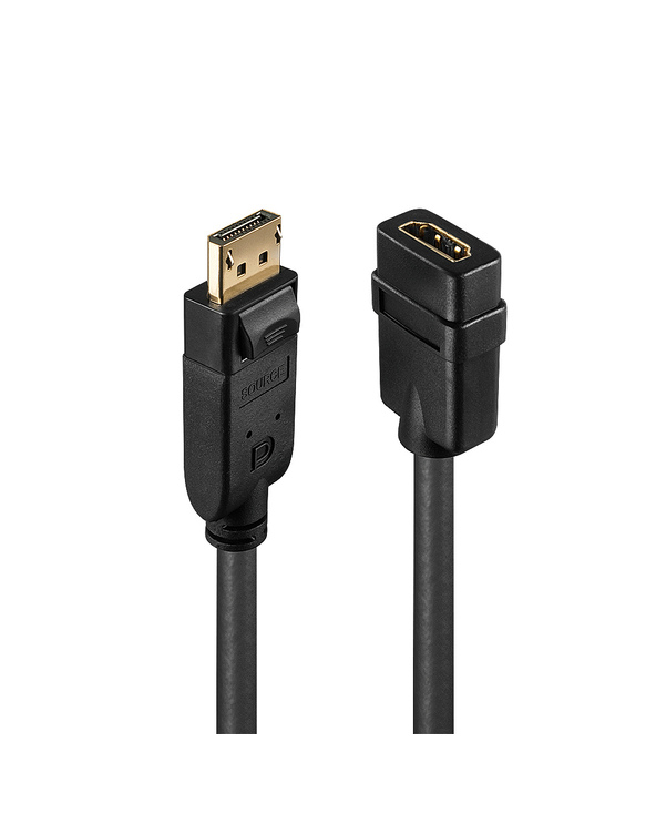Lindy 41005 câble vidéo et adaptateur 0,15 m DisplayPort HDMI Noir