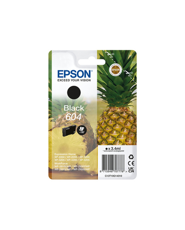 Epson 604 cartouche d'encre 1 pièce(s) Original Rendement standard Noir