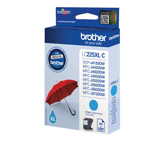 Brother LC-225XLC cartouche d'encre 1 pièce(s) Original Rendement élevé (XL) Cyan
