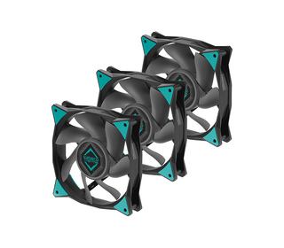 Iceberg Thermal IceGALE Xtra Boitier PC Ventilateur 12 cm Noir 3 pièce(s)