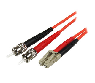 StarTech.com Câble Réseau - Jarretière Fibre Optique Duplex Multimode 50/125 OM2 LC - ST - LSZH - 5 m
