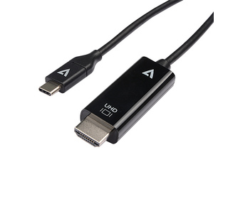 V7 V7UCHDMI-1M câble vidéo et adaptateur USB Type-C 3.2 Gen 1 HDMI Noir