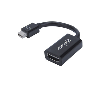 Manhattan 151528 câble vidéo et adaptateur 0,12 m Mini DisplayPort HDMI Type A (Standard) Noir