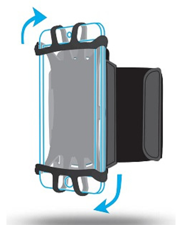 Mobilis ARM BAND 4-6IN . coque de protection pour téléphones portables 15,2 cm (6") Boîte à brassard Noir
