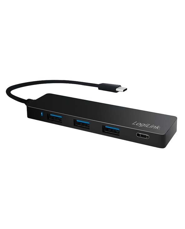 LogiLink UA0311 hub & concentrateur USB 3.2 Gen 1 (3.1 Gen 1) Type-C 5000 Mbit/s Noir