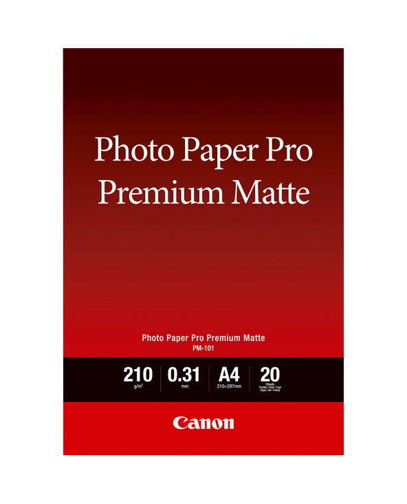 Canon Papier photo A4 Premium Mat PM-101 - 20 feuilles