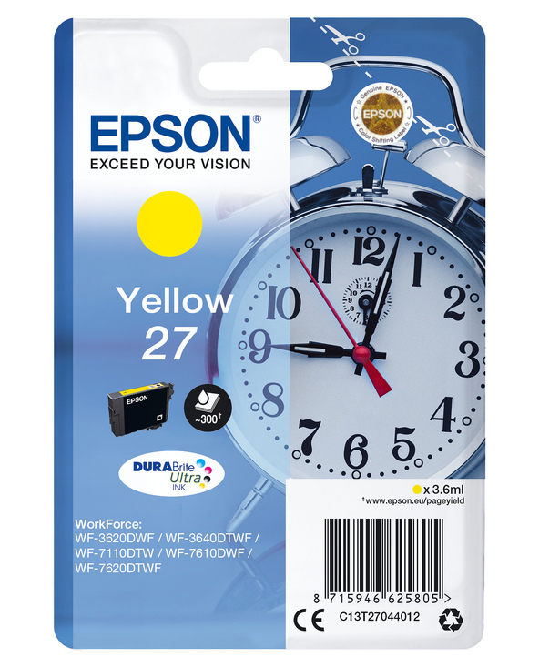 Epson Alarm clock Cartouche "Réveil" 27 - Encre DURABrite Ultra J