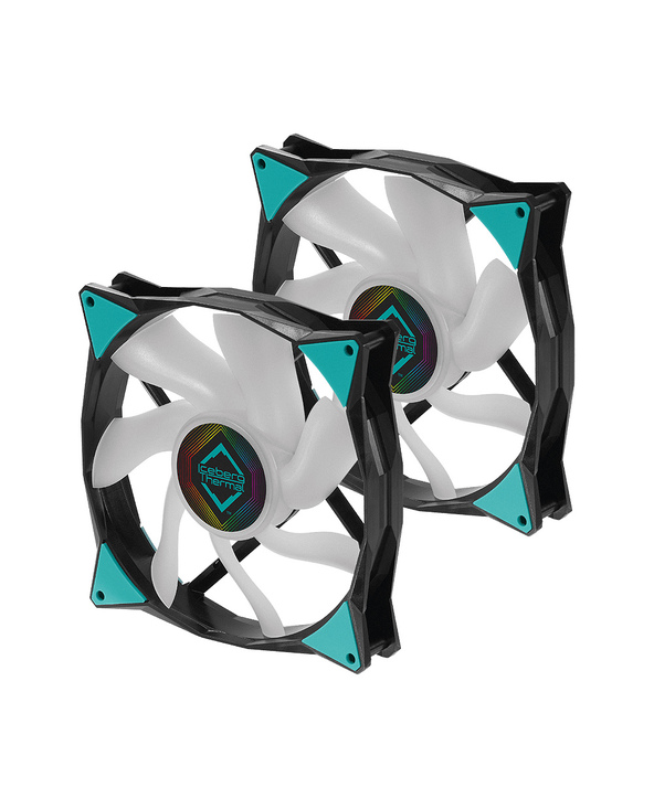 Iceberg Thermal IceGALE ARGB Boitier PC Ventilateur 14 cm Noir 2 pièce(s)