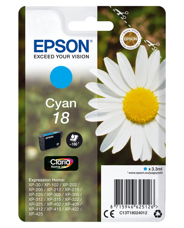 Epson Daisy Cartouche "Pâquerette" 18 - Encre Claria Home C