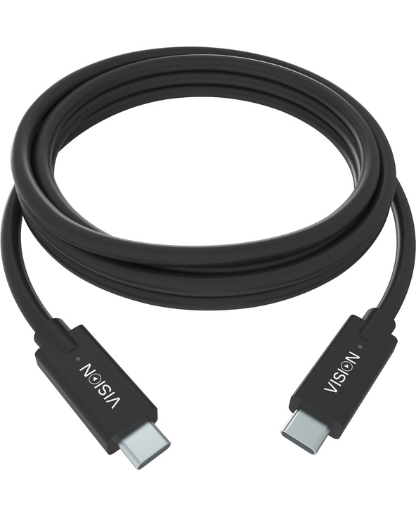 Vision TC 1MUSBC/BL câble USB 1 m USB 3.2 Gen 1 (3.1 Gen 1) USB B USB C Noir