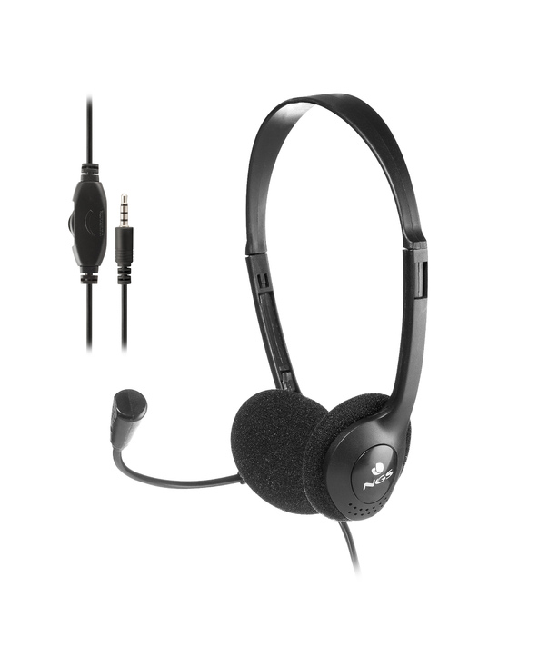 NGS MS103 MAX Casque Avec fil Arceau Appels/Musique Noir