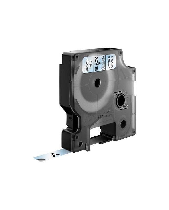 DYMO D1 - Standard Étiquettes - Noir sur transparent - 9mm x 7m