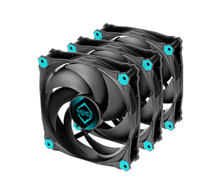 Iceberg Thermal IceGALE Silent Boitier PC Ventilateur 12 cm Noir 3 pièce(s)