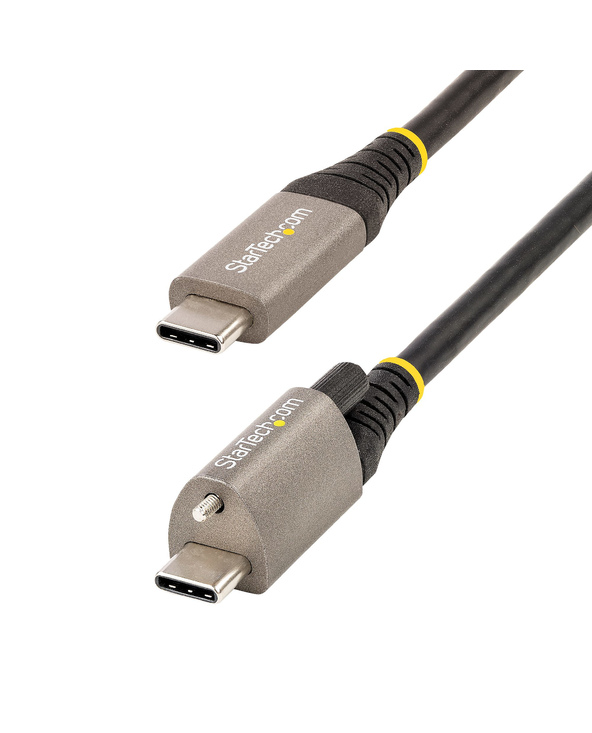 StarTech.com Câble USB C 10Gbps 50cm à Verouillage par Vis Supérieure - Câble USB 3.2 Gen 2 Type-C - 100W/5A Power Delivery, DP 