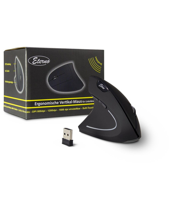 Inter-Tech KM-206L souris Bureau Ambidextre RF sans fil Optique 1600 DPI