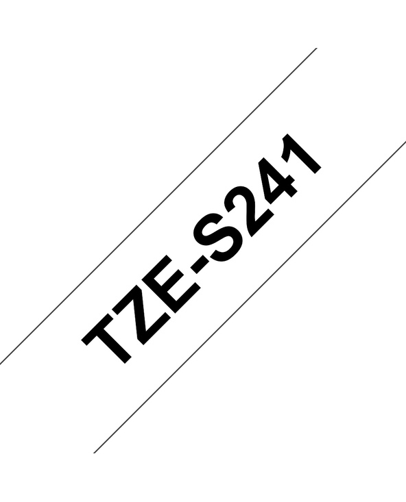 Brother TZE-S241 ruban d'étiquette Noir sur blanc TZ