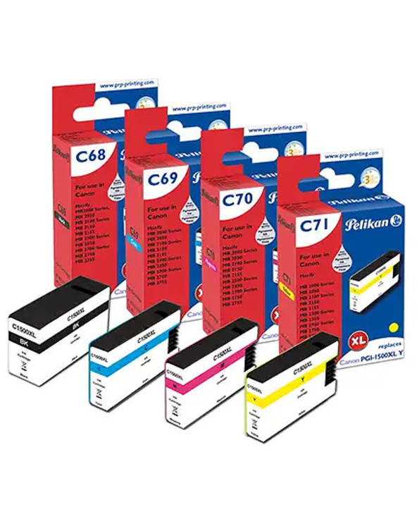 Pelikan 4950670 cartouche d'encre 4 pièce(s) Compatible Noir, Cyan, Magenta, Jaune