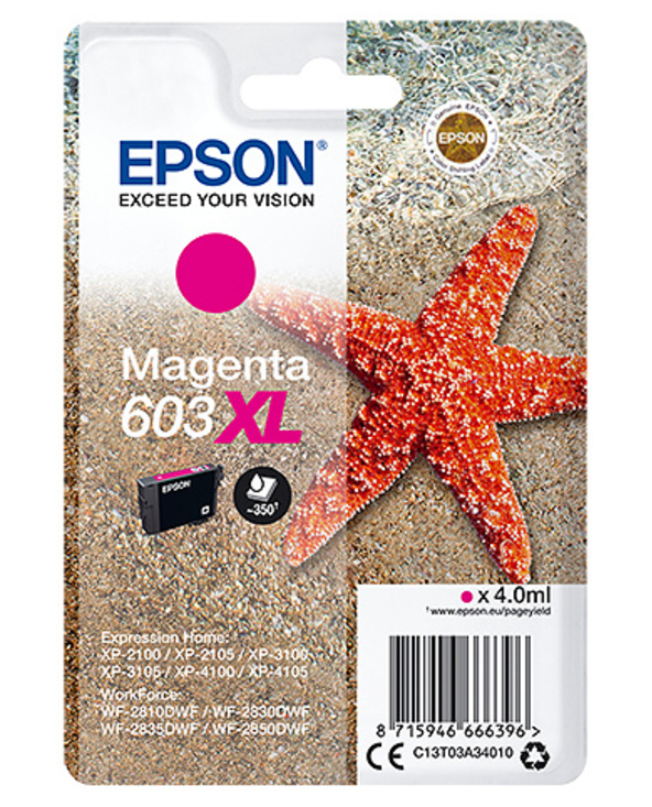 Epson Singlepack Magenta 603XL Ink