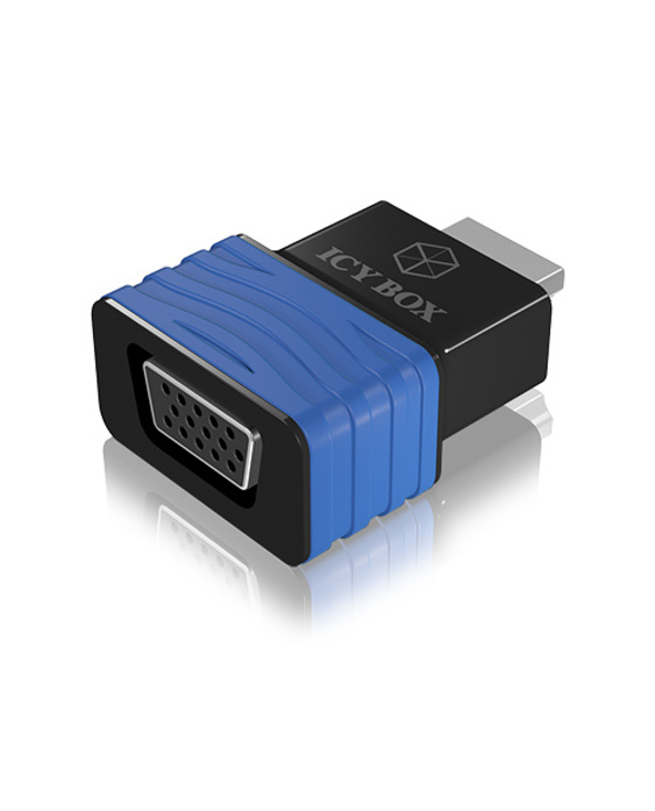 ICY BOX IB-AC516 HDMI VGA Noir, Bleu