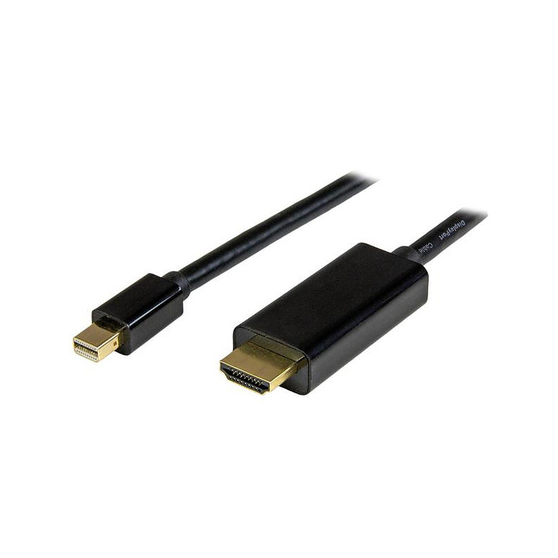 StarTech.com Câble adaptateur Mini DisplayPort vers HDMI de 2 m - M/M - 4K - Noir